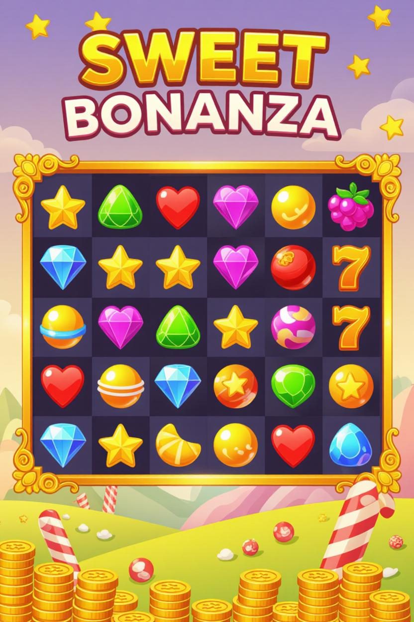 Sweet Bonanza belgilarining toʻlov jadvali