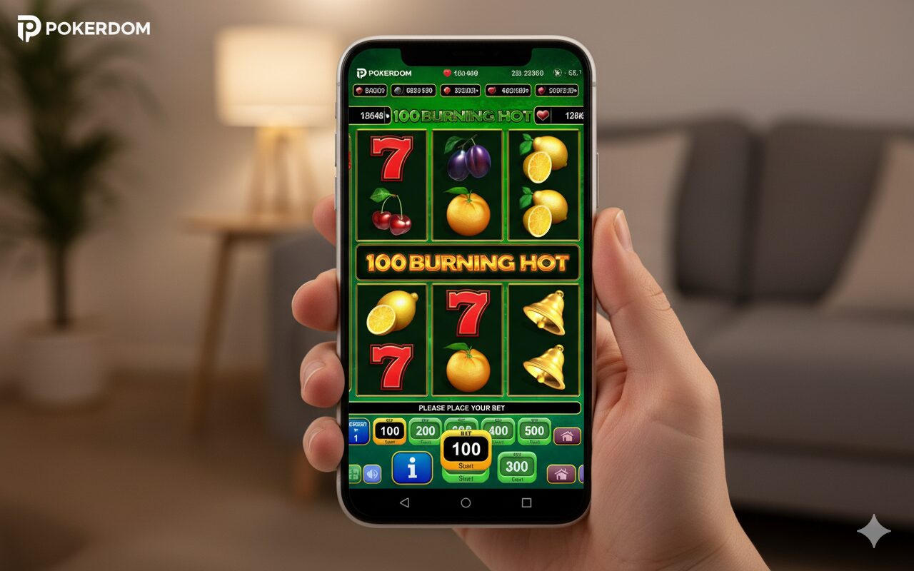 Pokerdom’da Burning Hot 100 slotining mobil versiyasi