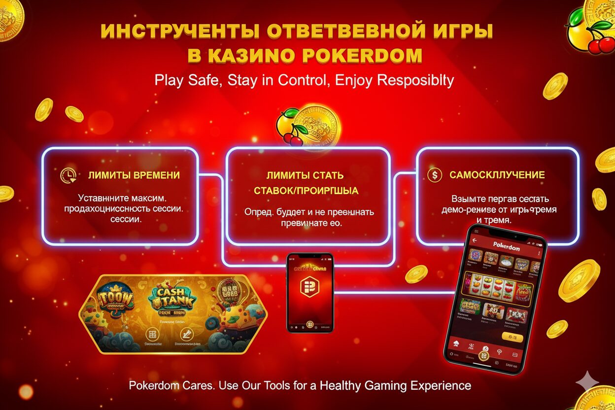 Pokerdom казиносындағы жауапты ойын құралдары