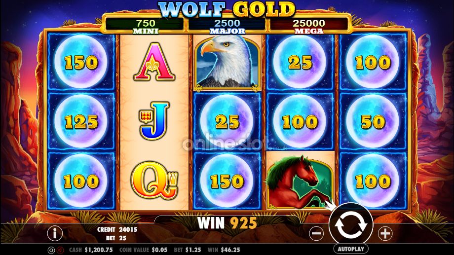 Управление банкроллом в слоте Wolf Gold