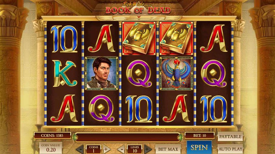 Book of Dead слот на платформе Pokerdom с египетской тематикой